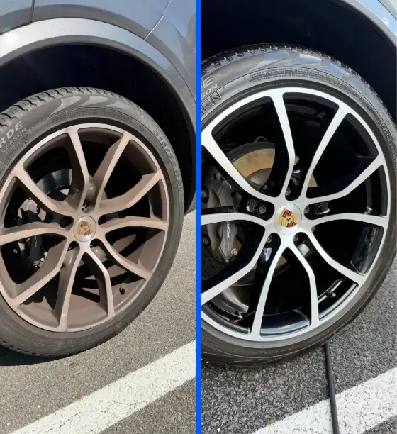 Wheels before and after